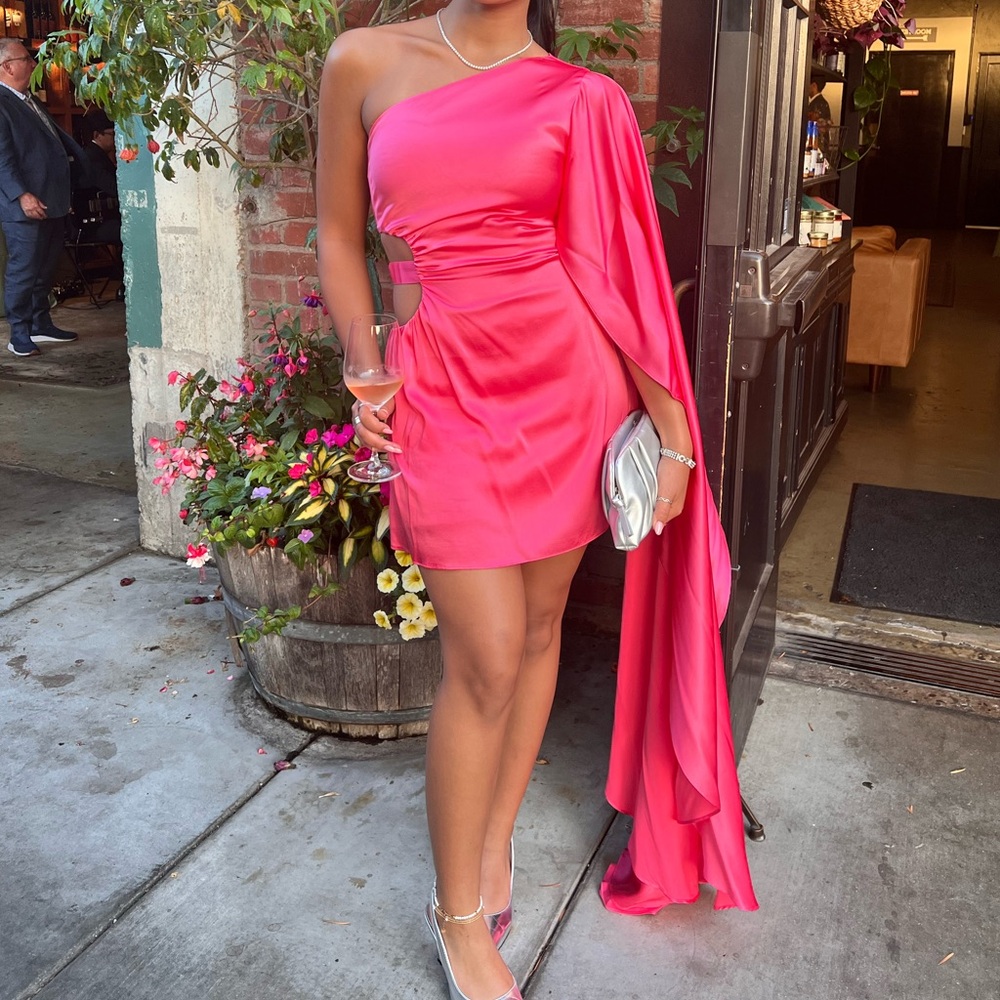 CULT GAIA
Malia Dress in Sangria Air Satin